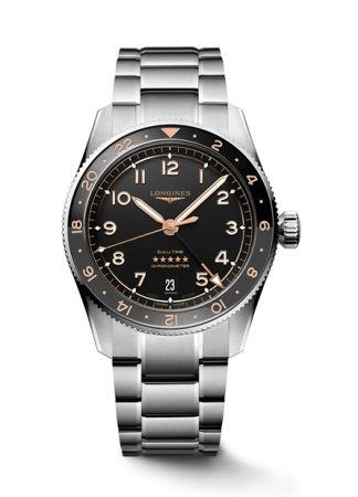 Longines Spirit Zulu Time Steel Mat Black L3.802.4.50.6