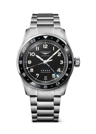Longines Spirit Zulu time Steel Black | 39mm
L3.802.4.53.6
