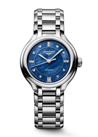 Longines PrimaLuna Automatic Blue/Diamonds L8.124.4.97.6