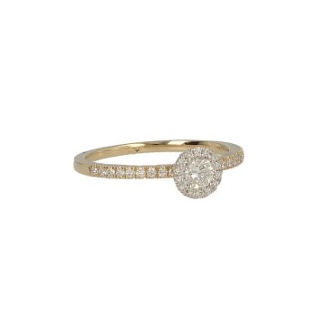 Lux | Ring Yellow Gold | Diamonds 0.40ct