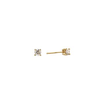 W | Diamond Ear studs Yellow Gold | 0.30ct