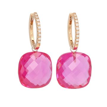 Varivello Set | Pink Gold | Diamonds - Synthetic Ruby