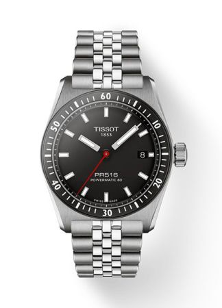 Tissot PR516 Powermatic 80 Black/Steel | 38mm 
T149.407.11.051.00