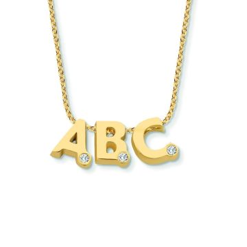 Minitials Three Blend Necklace | 18ct Gold