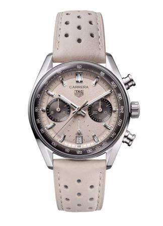 TAG Heuer Carrera Beige Race Leather strap CBS221H.FC8366
