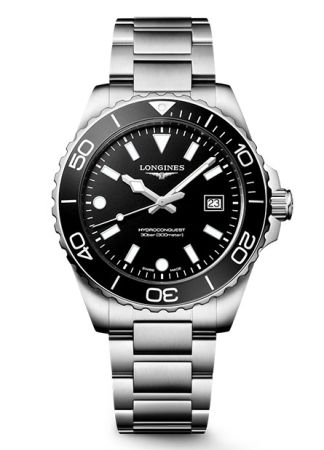 Longines Hydroconquest Quartz Black/ steel L3.769.4.56.6