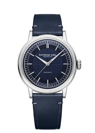 Raymond Weil Millesime Blue/Blue Leather | 39mm 2925-STC-50001