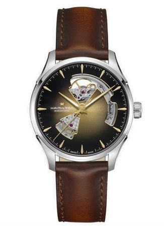 Hamilton Jazzmaster Open Heart Brown/Leather | 40mm