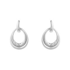 Georg Jensen | Offspring Double Earrings | Silver - Diamonds