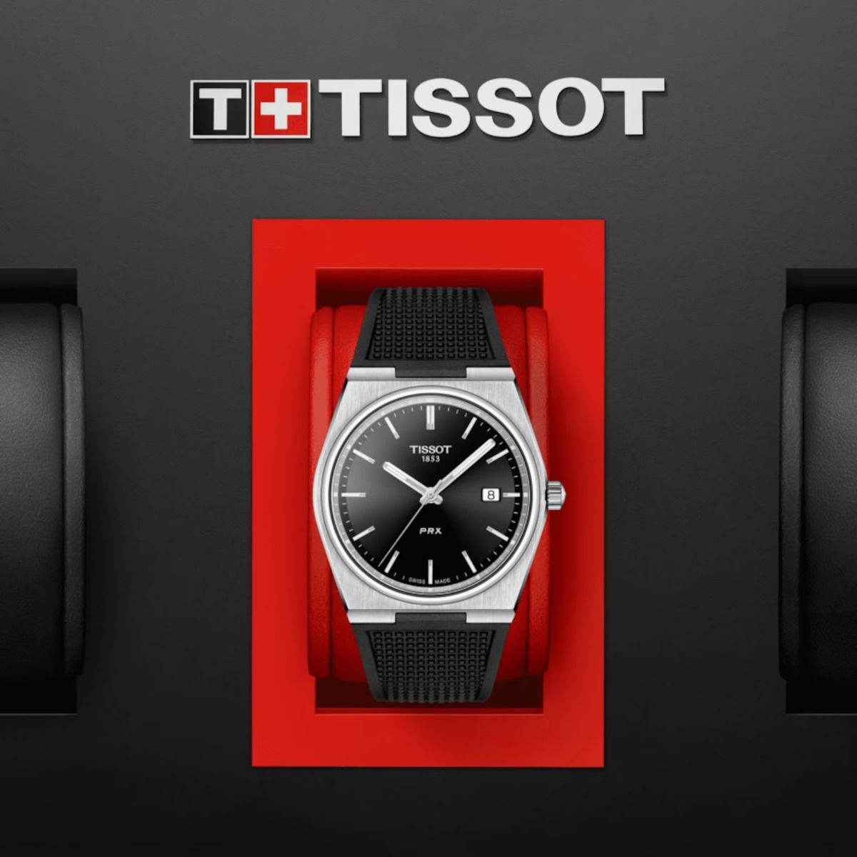 Tissot PRX Quartx Black Rubber | Juwelier van Willegen | Juwelier