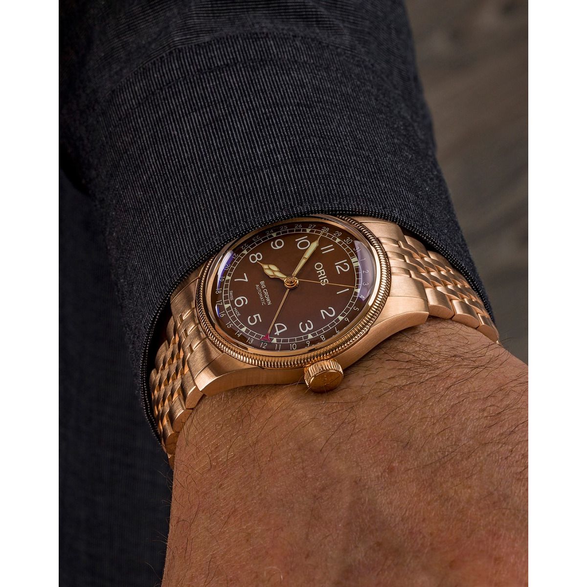 Oris Big Crown Bronze pointer date Red 01 754 7741 3168-07 8 20 01