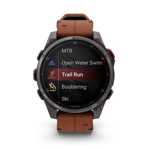 Garmin Fēnix 8 Pro carbon/brown leather | 47mm 010-03198-40
