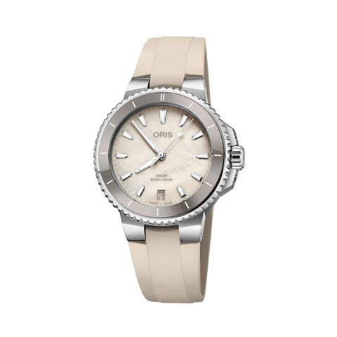 Oris Aquis White Rubber | 36.5mm 01 733 7792 4151-07 4 19 61FC