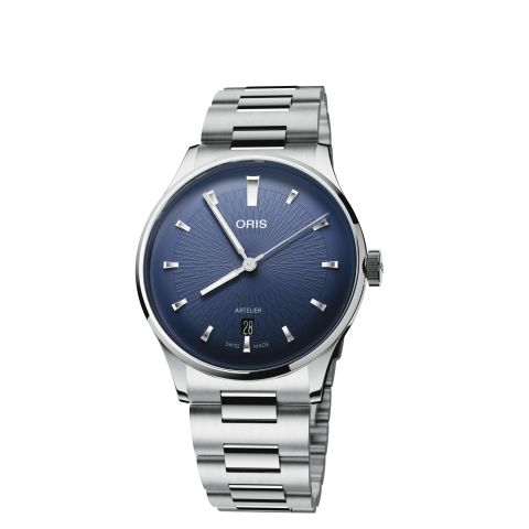 Oris Artelier Date Blue/Steel | 38mm 01 733 7810 4055-07 8 20 20