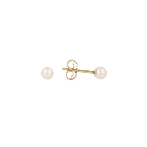 Sundrops | Ear Studs Yellow Gold | Pearl