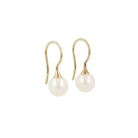 Sundrops | Earrings Yellow Gold | Pearl