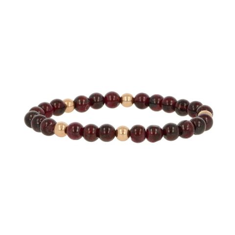 Sundrops | Bracelet Pink Gold | Garnet