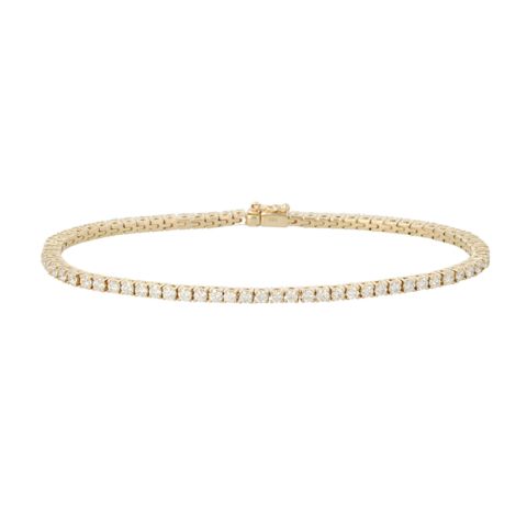 Lux | Tennis Bracelet Yellow Gold | 74 Diamonds
