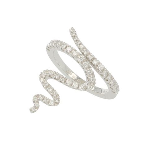 Unique Piece | White Gold Ring | Diamond Snake 12002