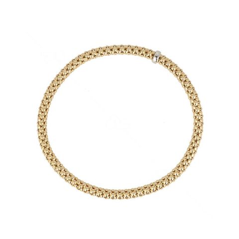 Sundrops | Flex Bracelet Yellowgold Braid | 3.7mm