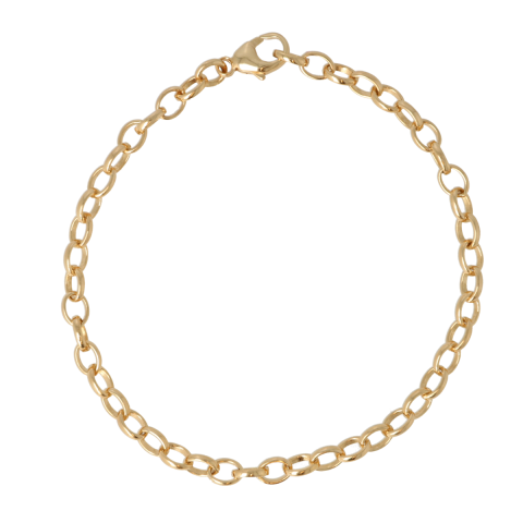 Be | Bracelet Yellow Gold Jasseron | 4 mm