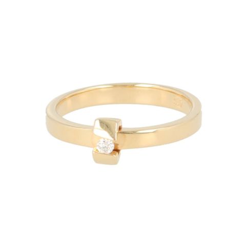 Yeva | Ring 14 Carat Yellow gold | Delicacy 0.05ct