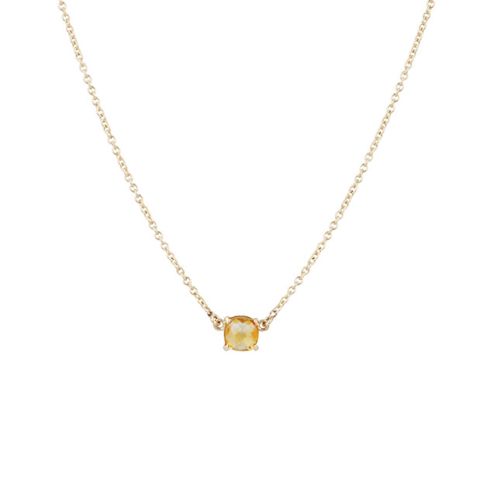 Gioia | Necklace 14 Carat Yellow gold | Citrine 6 x 6 mm