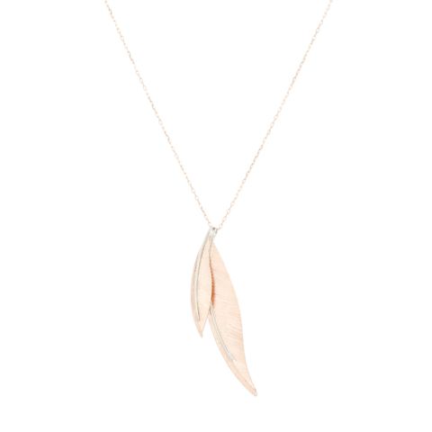 Yeva | Necklace Bicolor | Feathers