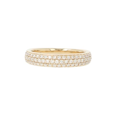 Be | Yellow Gold Ring | 0.47ct Diamonds Pavé