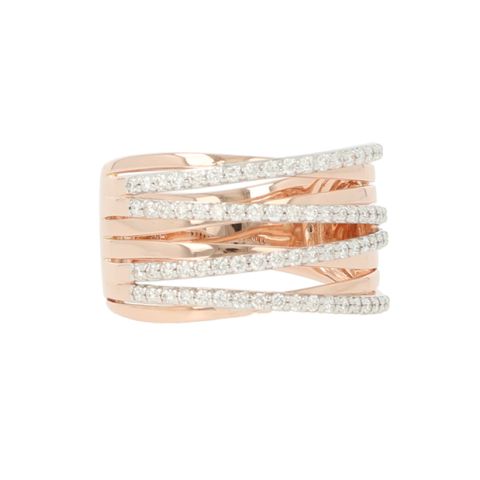 Lux | Ring Pink Gold | 0.50ct Diamonds