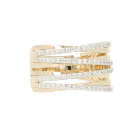 Lux | Ring Yellow Gold | 0.50ct Diamonds