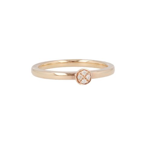 Yeva | Ring Pink Gold | Diamonds 0.03ct
