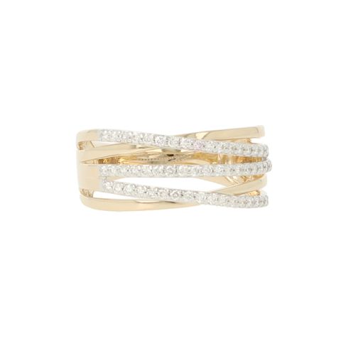 Lux | Ring Yellow Gold | 0.36ct Diamonds