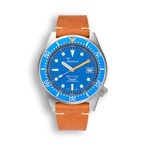 Squale 1521 Blue Blasted Leather | 42mm 1521OCN.PC