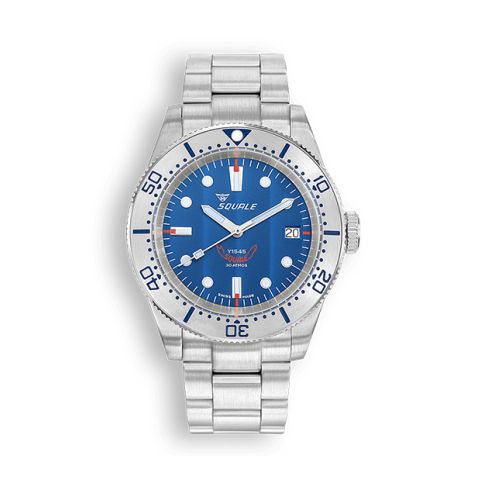 Squale 1545 Blue Bracelet | 40mm 1545SSBLC.AC