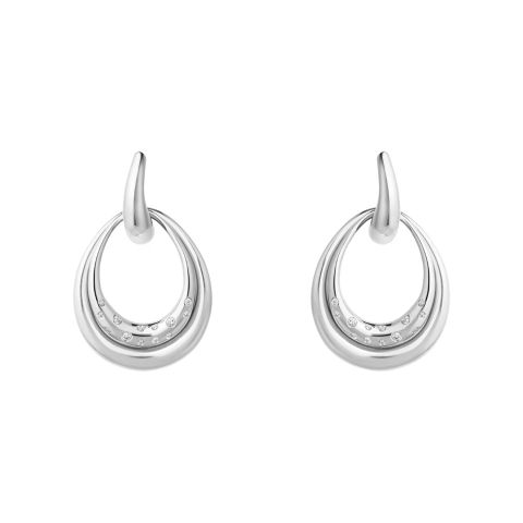 Georg Jensen | Offspring Double Earrings | Silver - Diamonds 20001958