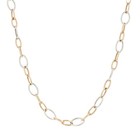Dot | Bicolor Necklace | Navette 75cm