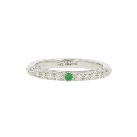Adolfo Courrier | White Gold Ring | Diamonds - Tsavorite