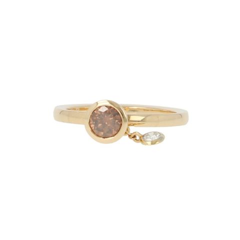 Unique Piece | Pink Gold Ring | Diamonds