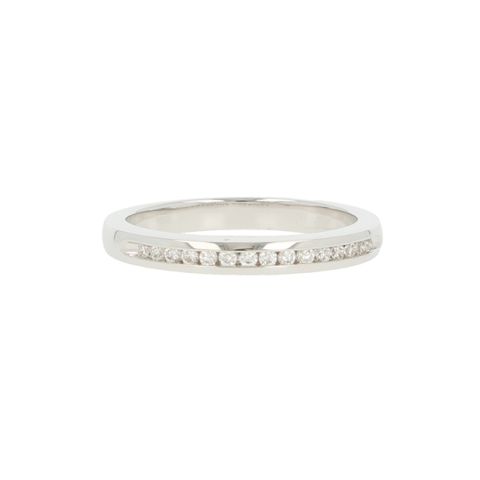 Lux | Ring White Gold | 15 Diamonds