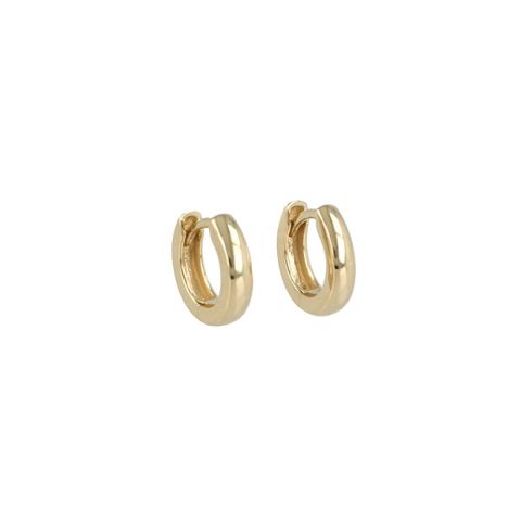 Be | Earrings 14 Carat Yellow gold | Ø12 mm