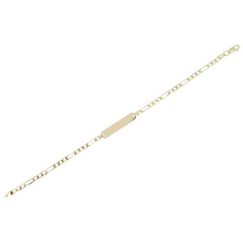 Dot | Yellow Gold Plate Bracelet | Figaro