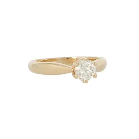 W | Diamond Solitaire Ring Yellow Gold | 0.70ct