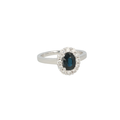 Lux | Entourage Ring White gold 14 Carat | Sapphire