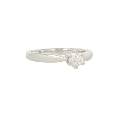 W | Diamond Solitaire Ring White Gold | 0.40ct