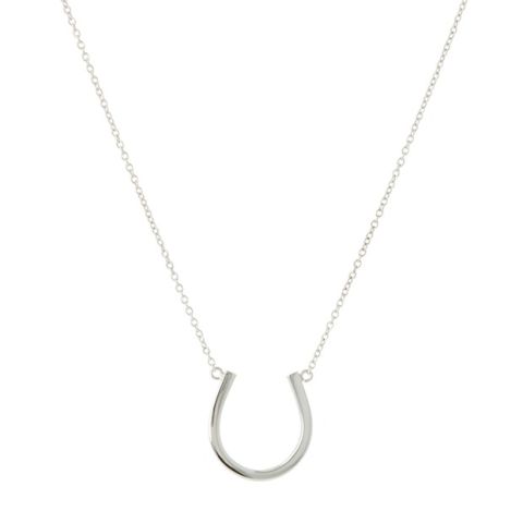 Dot | White Gold Necklace | Horseshoe