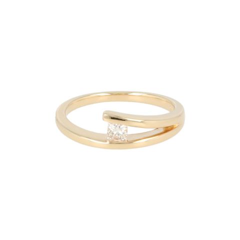 Lux | Ring Yellow Gold | Princess 