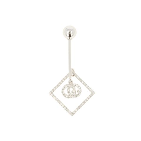 Gucci Single Earstud | 18kt White Gold | 0.14ct TW/VVS