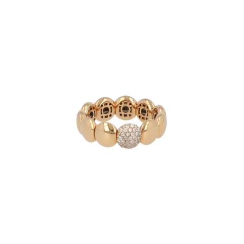 Sundrops | Flex Ring Pink gold Diamond | 0.16ct