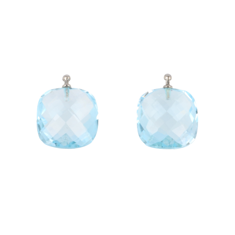 Varivello Creool Aanhanger Topaas gefacetteerd 18kt Witgoud